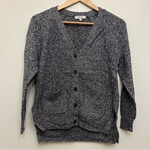 Madewell Landscape Cardigan Sweater - black/white